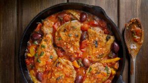 Poulet cacciatore et pâtes fraîches